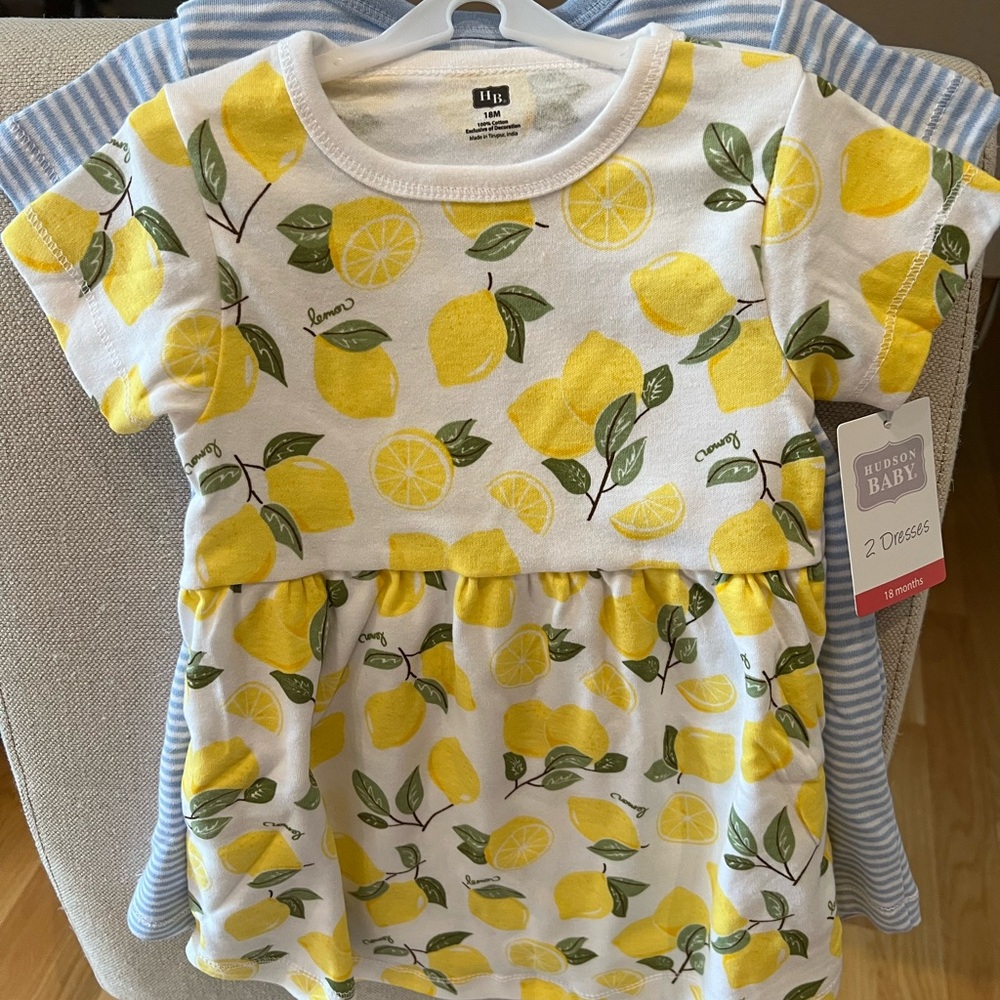 Lemon Print Cotton Dress